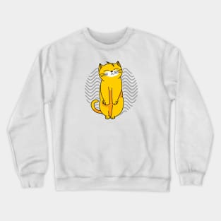 Funny Kawaii Cat Sleeping Soundly Crewneck Sweatshirt